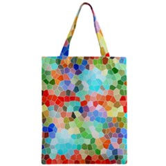Colorful Mosaic  Zipper Classic Tote Bag by designworld65