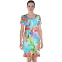 Colorful Mosaic  Short Sleeve Nightdress View1