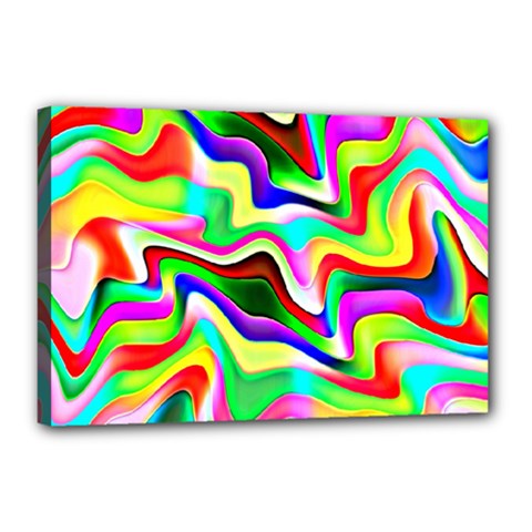 Irritation Colorful Dream Canvas 18  X 12  by designworld65