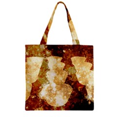 Sparkling Lights Zipper Grocery Tote Bag