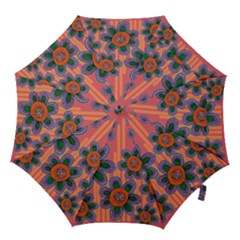 Colorful Floral Dream Hook Handle Umbrellas (large) by DanaeStudio