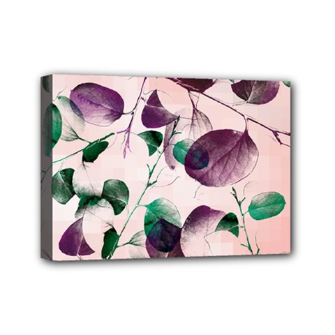 Spiral Eucalyptus Leaves Mini Canvas 7  X 5  by DanaeStudio