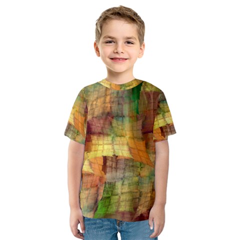 Indian Summer Funny Check Kids  Sport Mesh Tee by designworld65