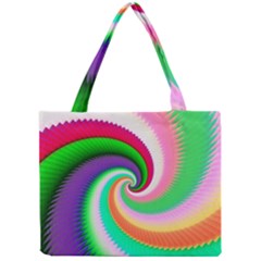 Colorful Spiral Dragon Scales   Mini Tote Bag by designworld65
