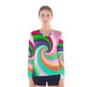 Colorful Spiral Dragon Scales   Women s Long Sleeve Tee View1