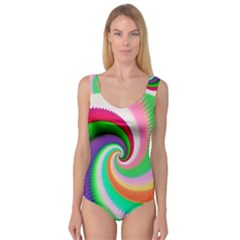 Colorful Spiral Dragon Scales   Princess Tank Leotard 