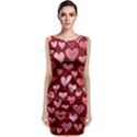 Watercolor Valentine s Day Hearts Classic Sleeveless Midi Dress View1