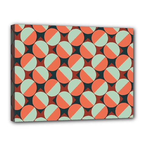 Modernist Geometric Tiles Canvas 16  X 12  by DanaeStudio