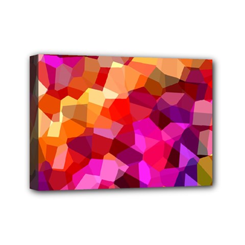 Geometric Fall Pattern Mini Canvas 7  X 5  by DanaeStudio