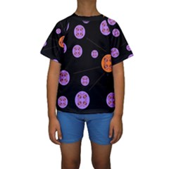 Alphabet Shirtjhjervbret (2)fvgbgnh Kids  Short Sleeve Swimwear by MRTACPANS