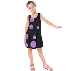 Alphabet Shirtjhjervbret (2)fvgbgnh Kids  Sleeveless Dress by MRTACPANS