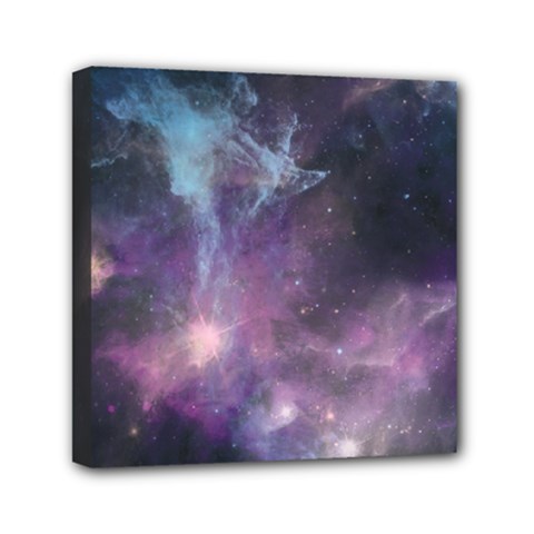 Blue Galaxy  Mini Canvas 6  X 6  by DanaeStudio