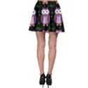 Halloween purple owls pattern Skater Skirt View2