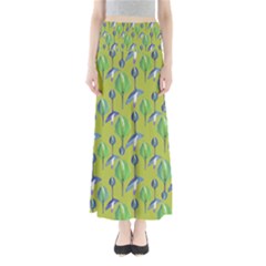 Tropical Floral Pattern Maxi Skirts by dflcprintsclothing