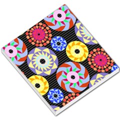 Colorful Retro Circular Pattern Small Memo Pads by DanaeStudio