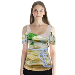 1 Kartoffelsalat Einmachglas 2 Butterfly Sleeve Cutout Tee 