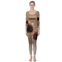 2  Verwelkte Kugeldistel Long Sleeve Catsuit