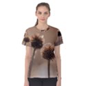 Withered Globe Thistle In Autumn Macro Women s Cotton Tee View1