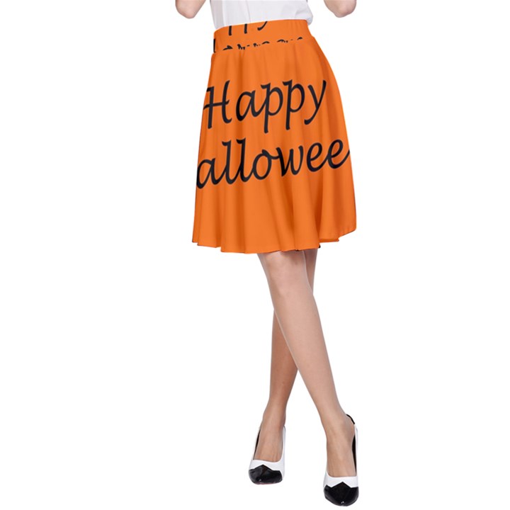 Happy Halloween - owls A-Line Skirt