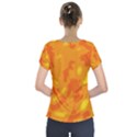 Orange decor Short Sleeve Front Detail Top View2