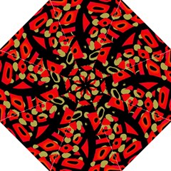 Red Artistic Design Straight Umbrellas by Valentinaart