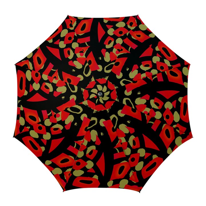 Red artistic design Golf Umbrellas