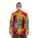 Crazy Mandelbrot Fractal Red Yellow Turquoise Wind Breaker (Men) View2