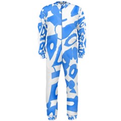 Blue Summer Design Onepiece Jumpsuit (men)  by Valentinaart