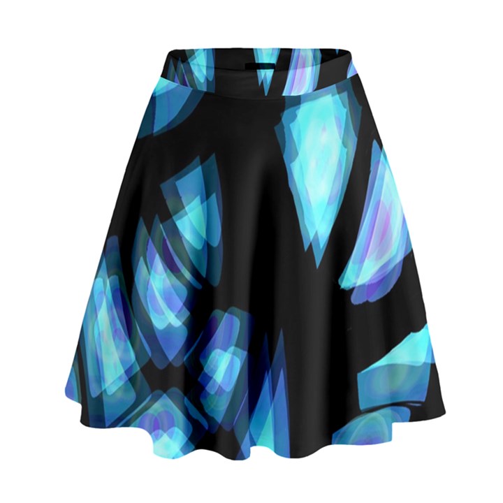 Blue light High Waist Skirt