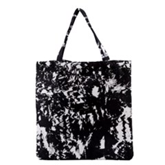 Black And White Miracle Grocery Tote Bag by Valentinaart