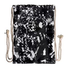 Black And White Miracle Drawstring Bag (large) by Valentinaart