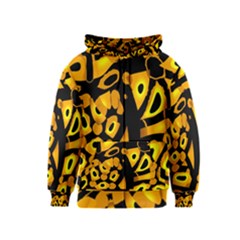 Yellow Design Kids  Zipper Hoodie by Valentinaart