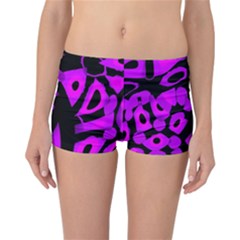 Purple Design Reversible Boyleg Bikini Bottoms by Valentinaart