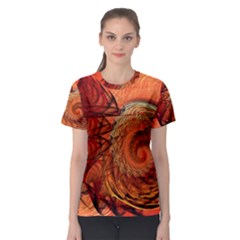 Nautilus Shell Abstract Fractal Women s Sport Mesh Tee