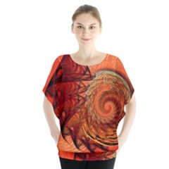 Nautilus Shell Abstract Fractal Blouse