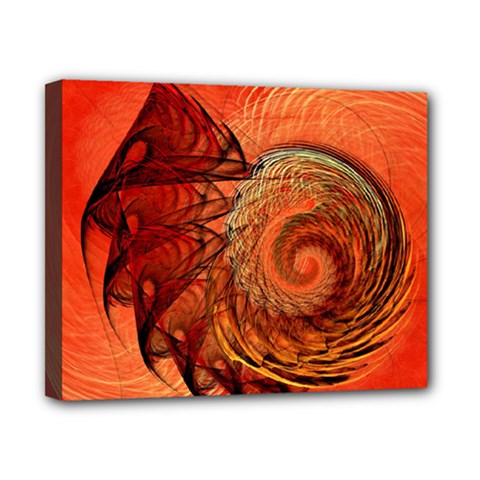 Nautilus Shell Abstract Fractal Canvas 10  x 8 