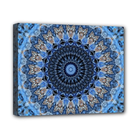 Feel Blue Mandala Canvas 10  X 8  by designworld65