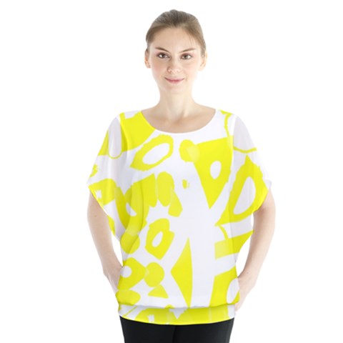 Yellow Sunny Design Blouse by Valentinaart