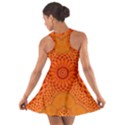 Lotus Fractal Flower Orange Yellow Cotton Racerback Dress View2