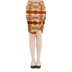 Fabric Design Pattern Color Midi Wrap Pencil Skirt