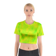 Simple yellow and green Cotton Crop Top