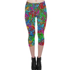 Lizards Capri Leggings  by Valentinaart