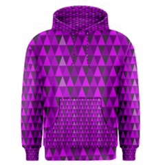 Purple Triangles Men s Pullover Hoodie by fashionnarwhal