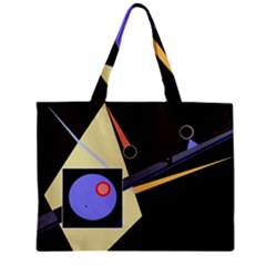 Construction Zipper Mini Tote Bag by Valentinaart