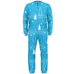 Blue Xmas Onepiece Jumpsuit (men)  by Valentinaart