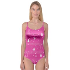 Magenta Xmas Camisole Leotard 