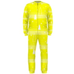 Yellow Xmas Onepiece Jumpsuit (men)  by Valentinaart