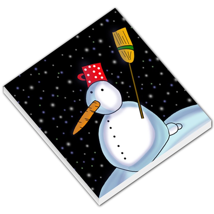 Lonely snowman Small Memo Pads