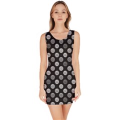 Death Star Polka Dots In Greyscale Sleeveless Bodycon Dress by fashionnarwhal