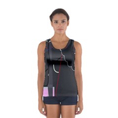 Plug In Women s Sport Tank Top  by Valentinaart